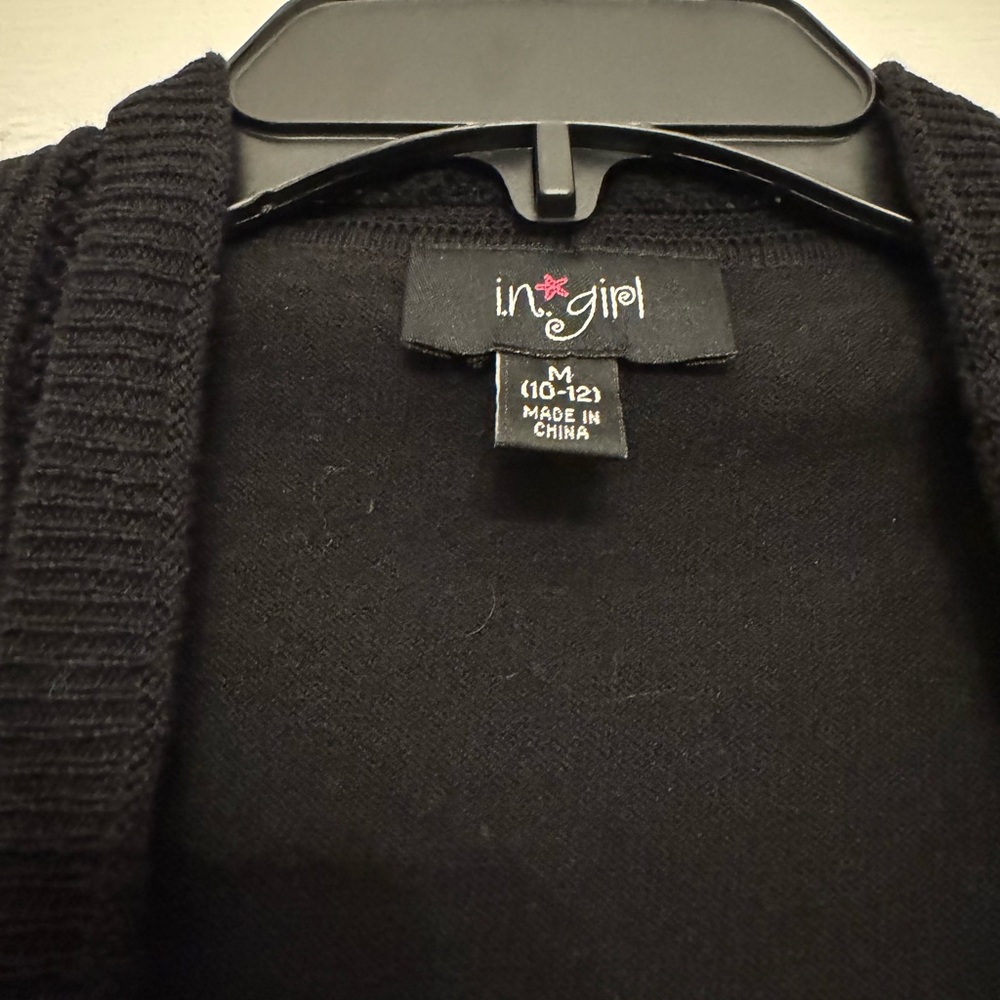 Girls Black Cardigan - Picture 2 of 6